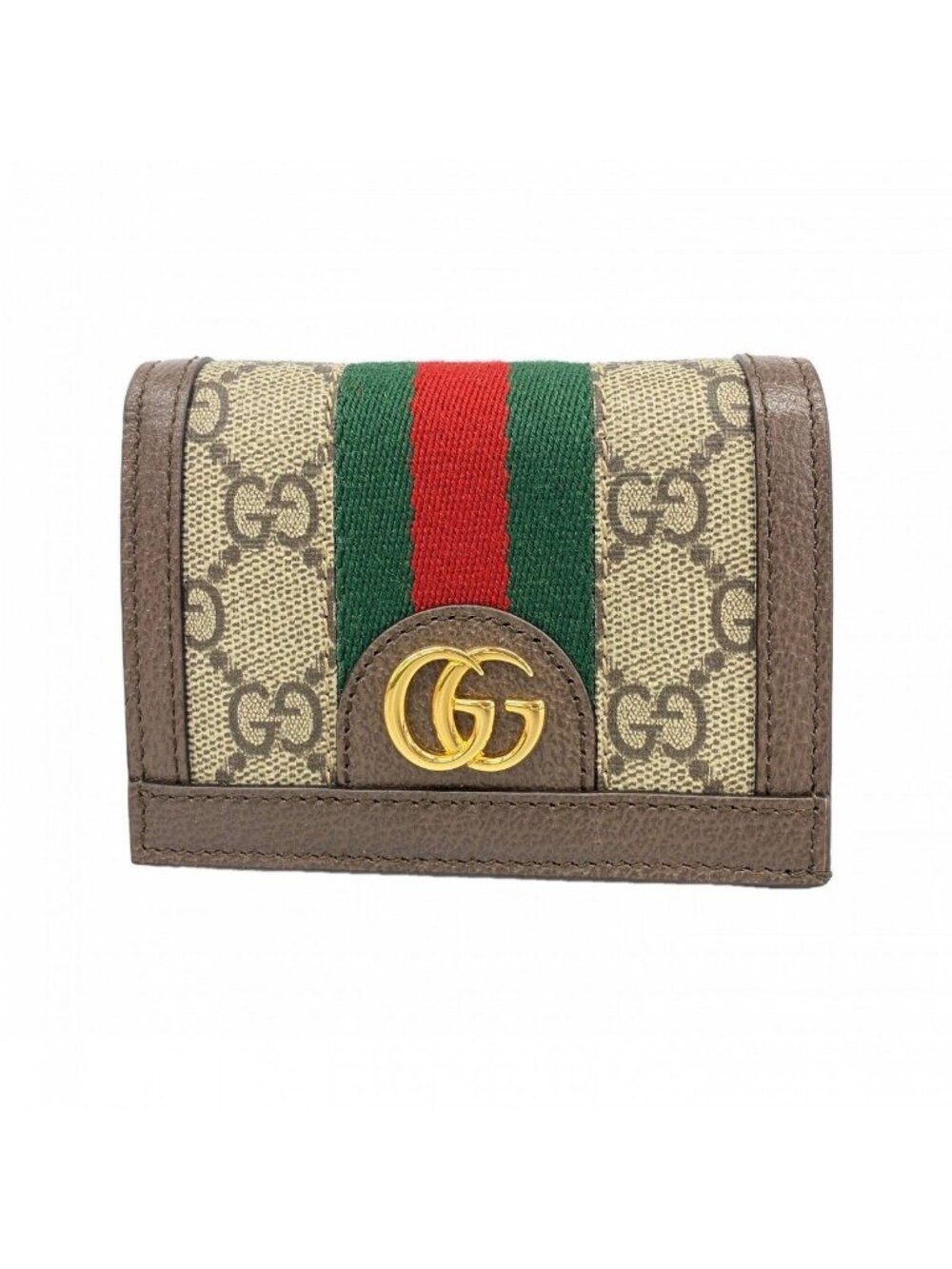 Gucci Wallet Ophidia Brown Gold - Picture 1 of 6